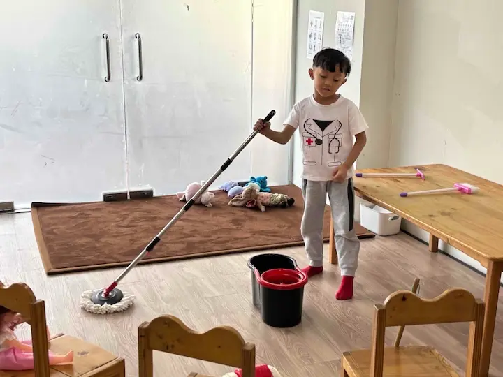 Children learning and having fun