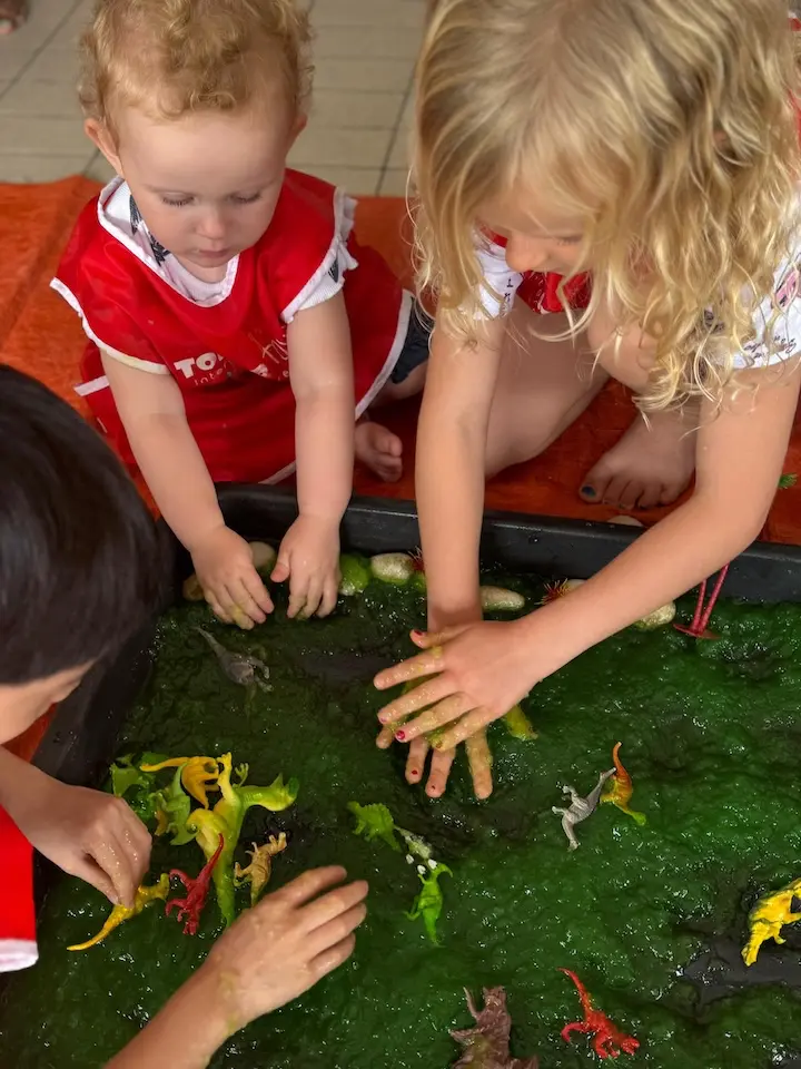Happy preschool kids