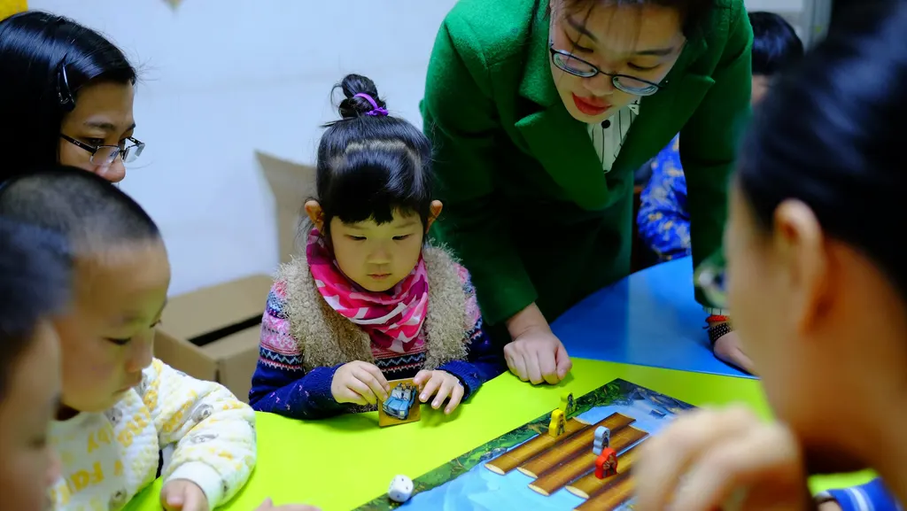 Diverse children learning together
